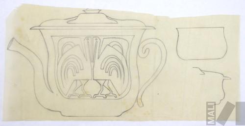 Diseño para modelo y decoración de jarra