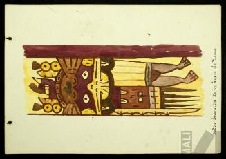 Boceto de motivos precolombinos