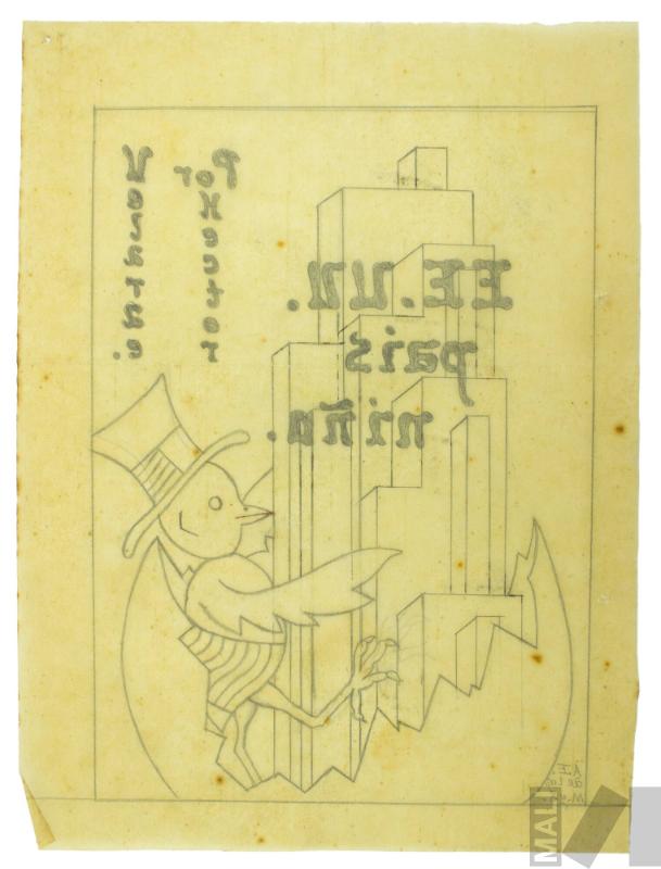 Estudio para portada de 'EE. UU. país niño', de Héctor Velarde