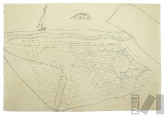 Estudio para afiche conmemorativo por el IV centenario de la fundación de Lima