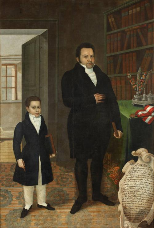 Mariano Alejo Álvarez y su hijo
