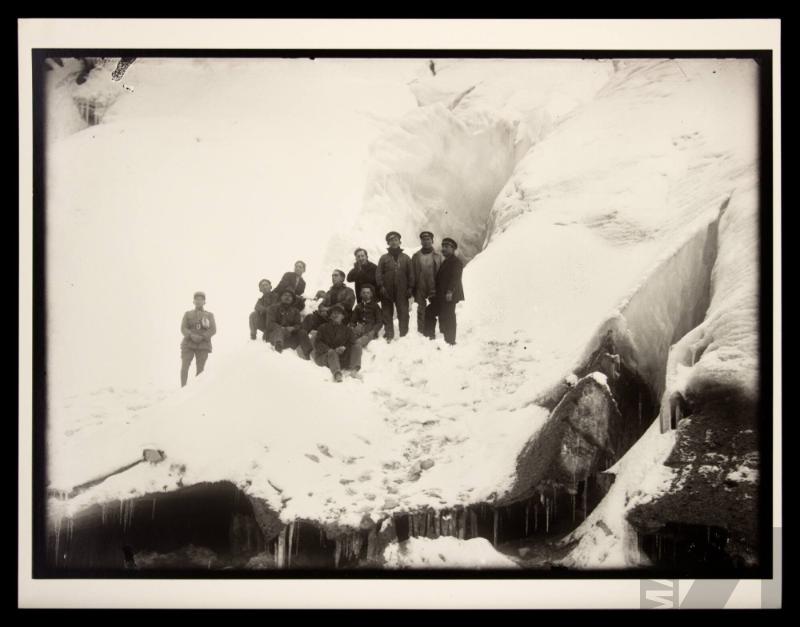 Retrato de grupo en nevado
