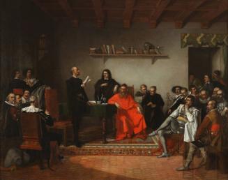 Cervantes leyendo el manuscrito de Don Quijote de la Mancha