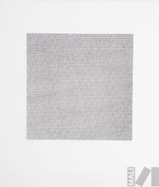 Stone Sans Sem I. Serie La répetition et l'accumulation du geste saturant la surface produisent une densité
