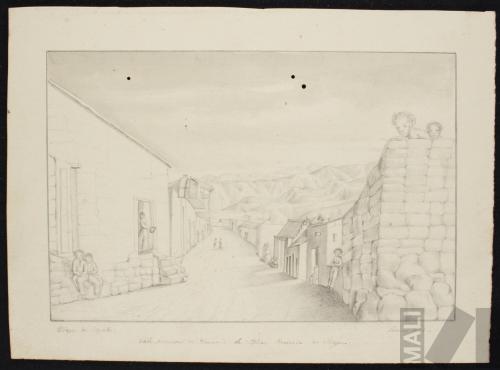 Calle principal del Comercio de Aplao, provincia de Majes