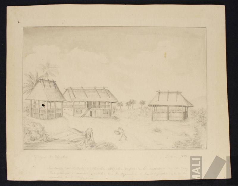 Residencia del P. Bobo de Revello, i de Ugalde, después de los incendios de Sta. Cruz i de Chaupimayo, i muchos combates con los tuyuniris i huachapayris; vistas de la aguada de San Miguel