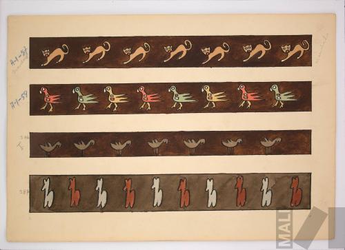 Estudios de ornamentación. Serie 100 motivos de la decoración inka