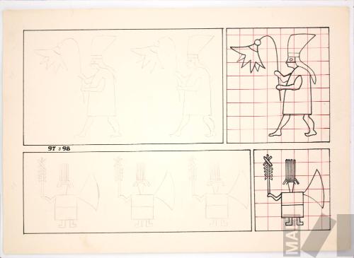 Estudios de ornamentación. Serie 100 motivos de la decoración inka