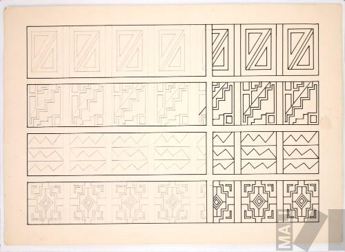 Estudios de ornamentación. Serie 100 motivos de la decoración inka