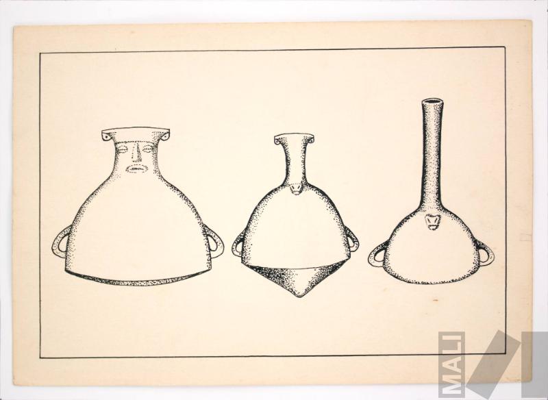 Estudios de tipologías de cerámica. Serie 100 motivos de la decoración inka