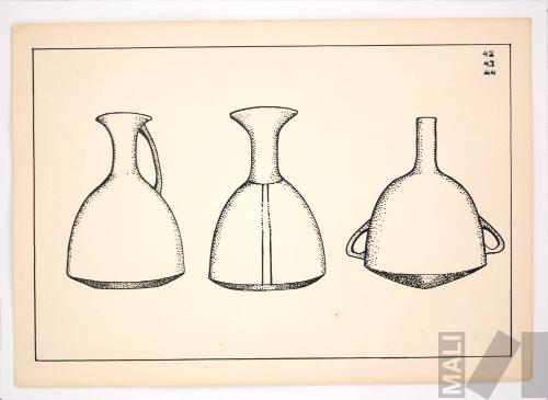 Estudios de tipologías de cerámica. Serie 100 motivos de la decoración inka