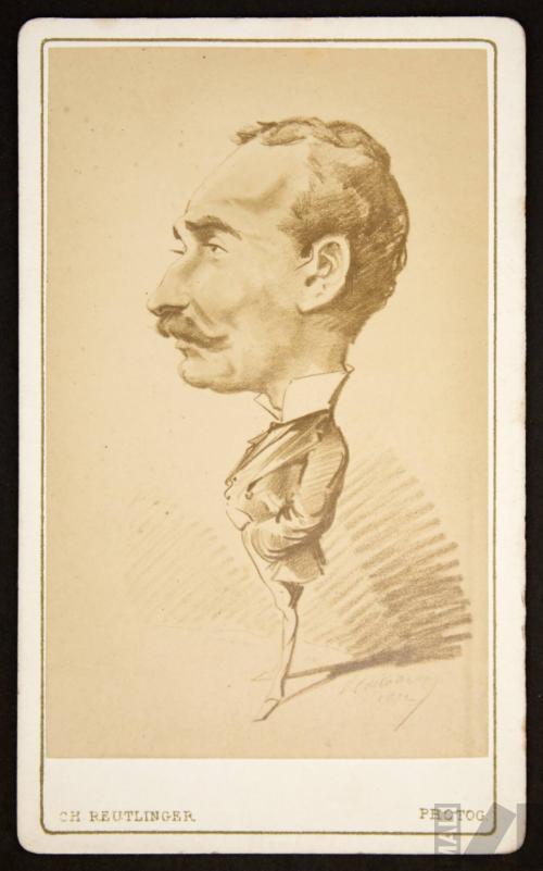 Justiniano de Zubiría, según caricaturista francés