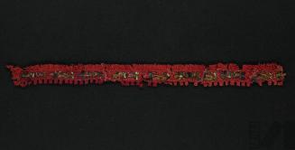 Fragmento de cinta con diseño de aves