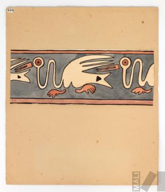 Estudio con motivos precolombinos de aves