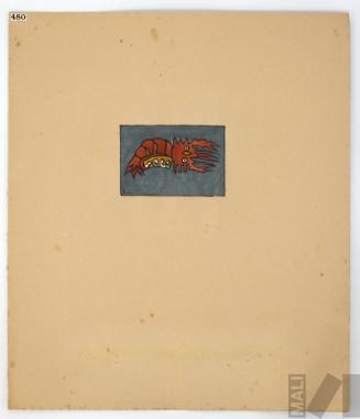 Estudio de motivo prehispánico (camarón)