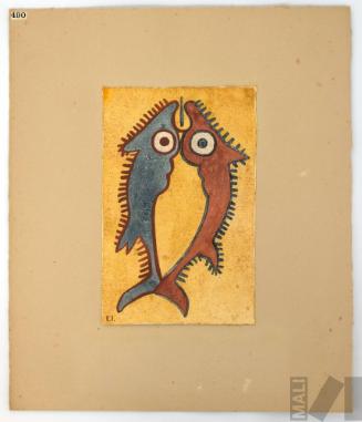 Estudio de motivo prehispánico (peces)