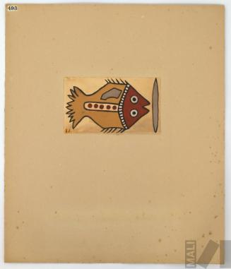 Estudio de motivo prehispánico (pez)