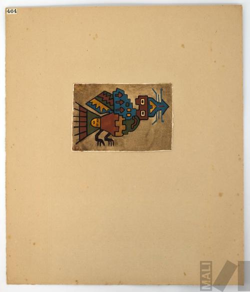 Estudio de motivo prehispánico (ave)