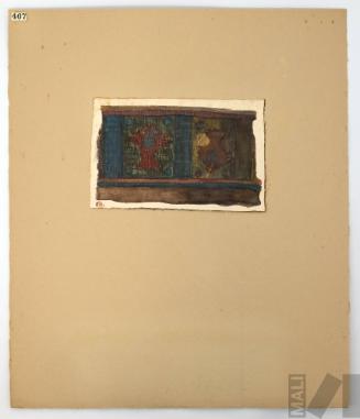 Estudio de fragmento textil prehispánico (peces)