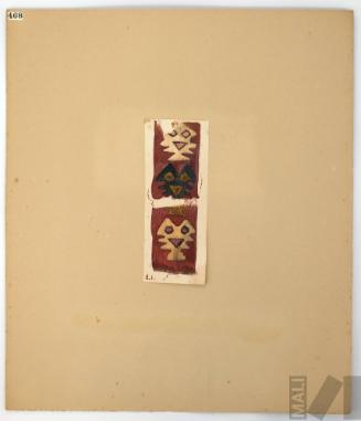 Estudio de fragmento textil prehispánico (peces)