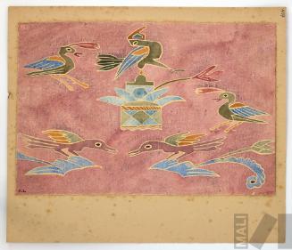 Estudio de tapiz colonial