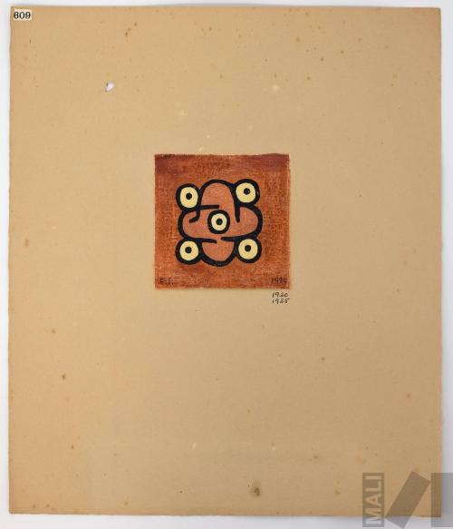 Estudio de motivo Nasca (flor)