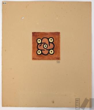 Estudio de motivo Nasca (flor)