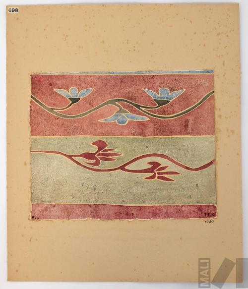 Estudio de tapiz colonial