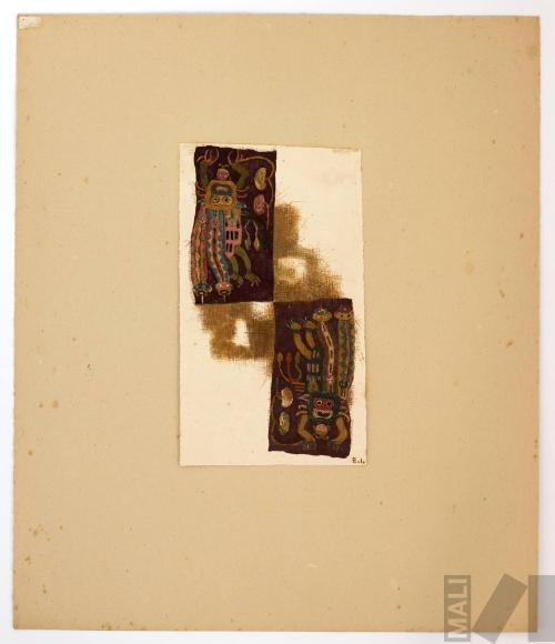 Estudio de fragmento textil paracas