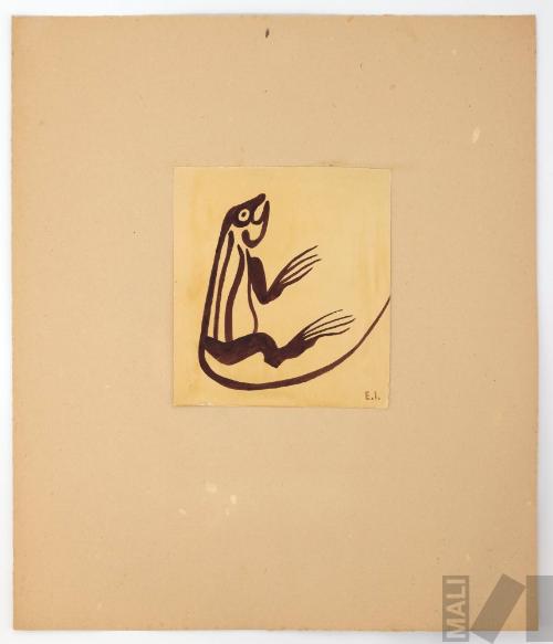 Estudio de motivo moche (iguana)