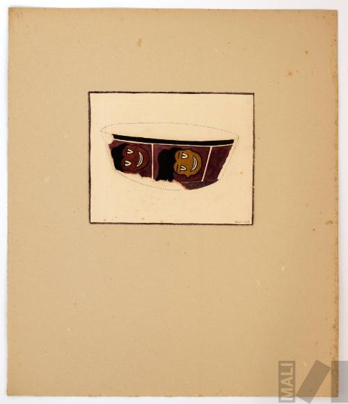 Estudio de fragmento de cerámica Nasca