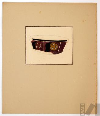 Estudio de fragmento de cerámica Nasca