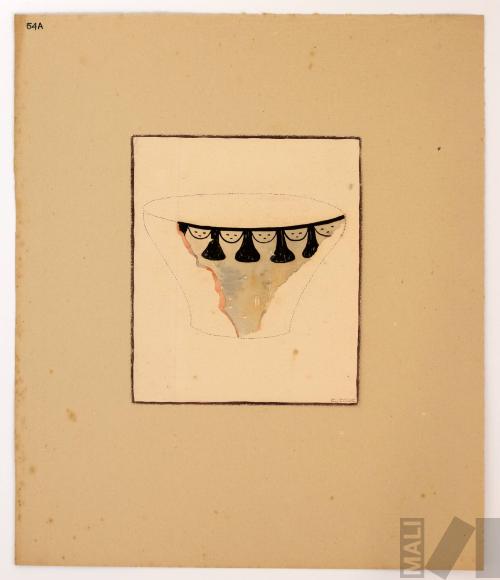 Estudio de fragmento de cerámica Nasca