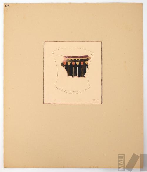 Estudio de fragmento de cerámica Nasca