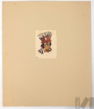 Estudio de motivo Nasca (cabeza)