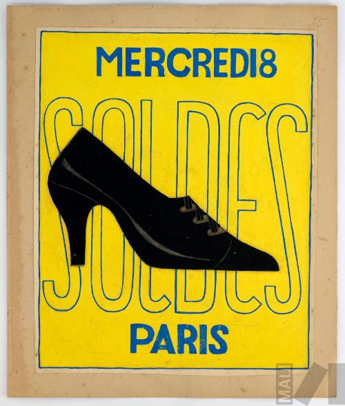 Boceto para anuncio "Soldes Paris"