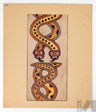 Estudio de motivo Nasca (serpientes entrelazadas)