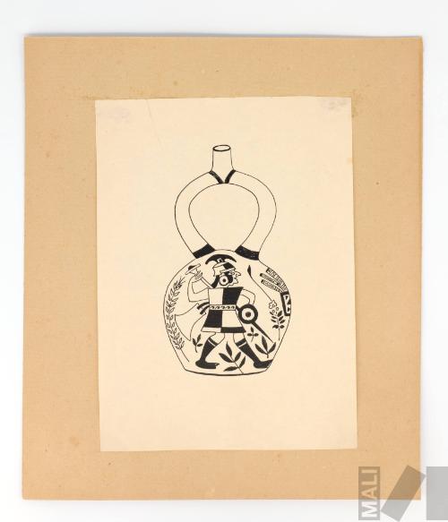 Estudio de botella moche