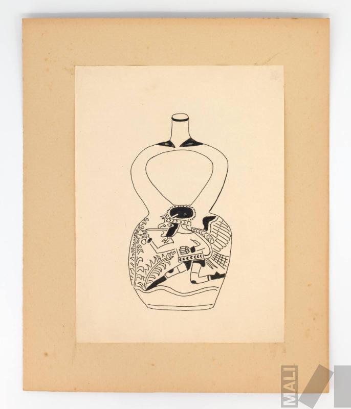 Estudio de botella moche