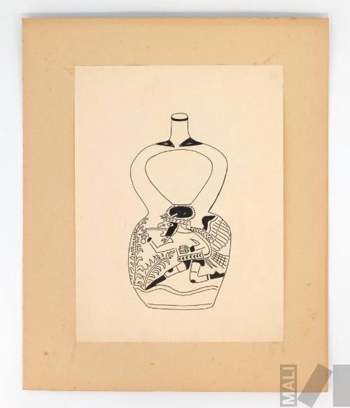 Estudio de botella moche