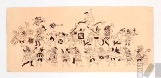 Estudio de motivo moche (combate)