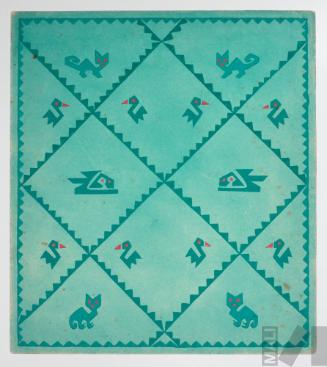 Representación de ave y felino