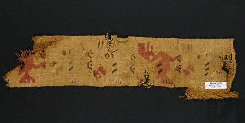 Fragmento de banda con diseños de aves