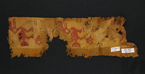 Fragmento de banda con diseños de aves