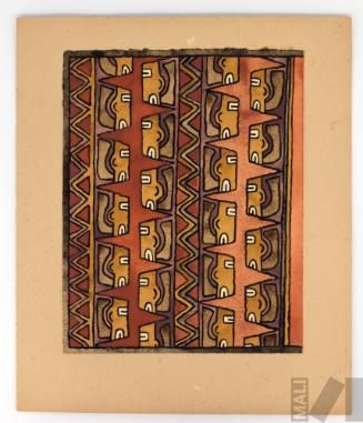 Estudio de motivo Nasca (cabezas trofeo)