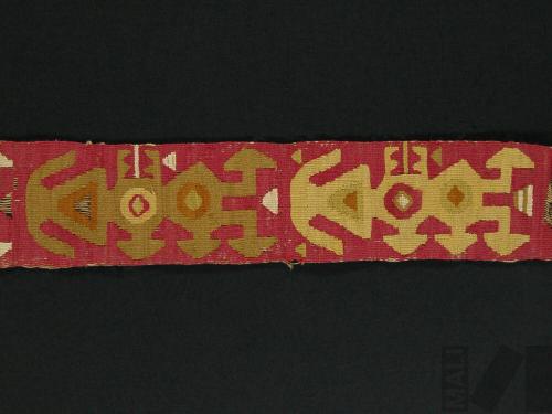 Banda polícroma con diseños zoomorfos
