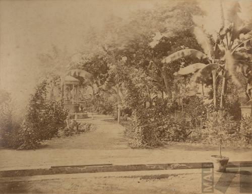 Estatua de Baco en el Parque de la Exposición