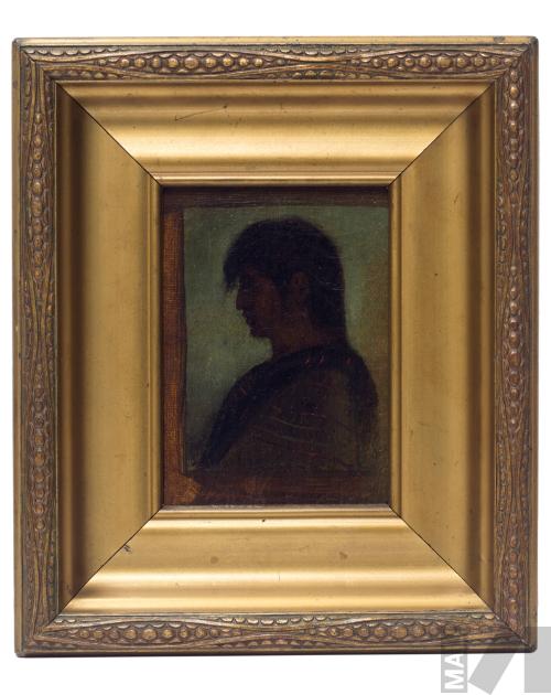 Cabeza de personaje indígena, estudio para ´El entierro del cura o Manchaypuito´