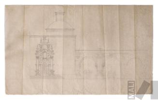 Proyecto de capilla y patio. Palacio de Gobierno, Lima