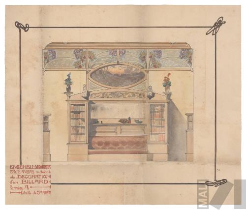 Diseño de sala de juegos en estilo inglés